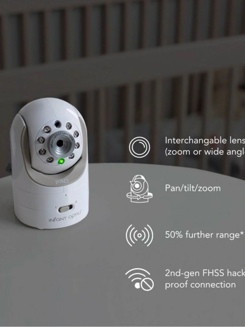 Infant Optics DXR-8 Video Baby Monitor - White and Beige